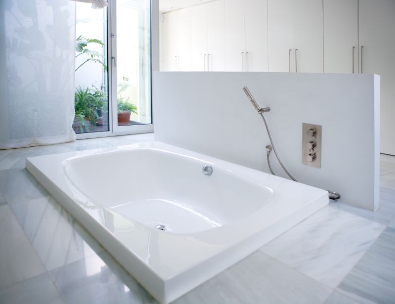 Refinished Bathtub with Modern Fixtures